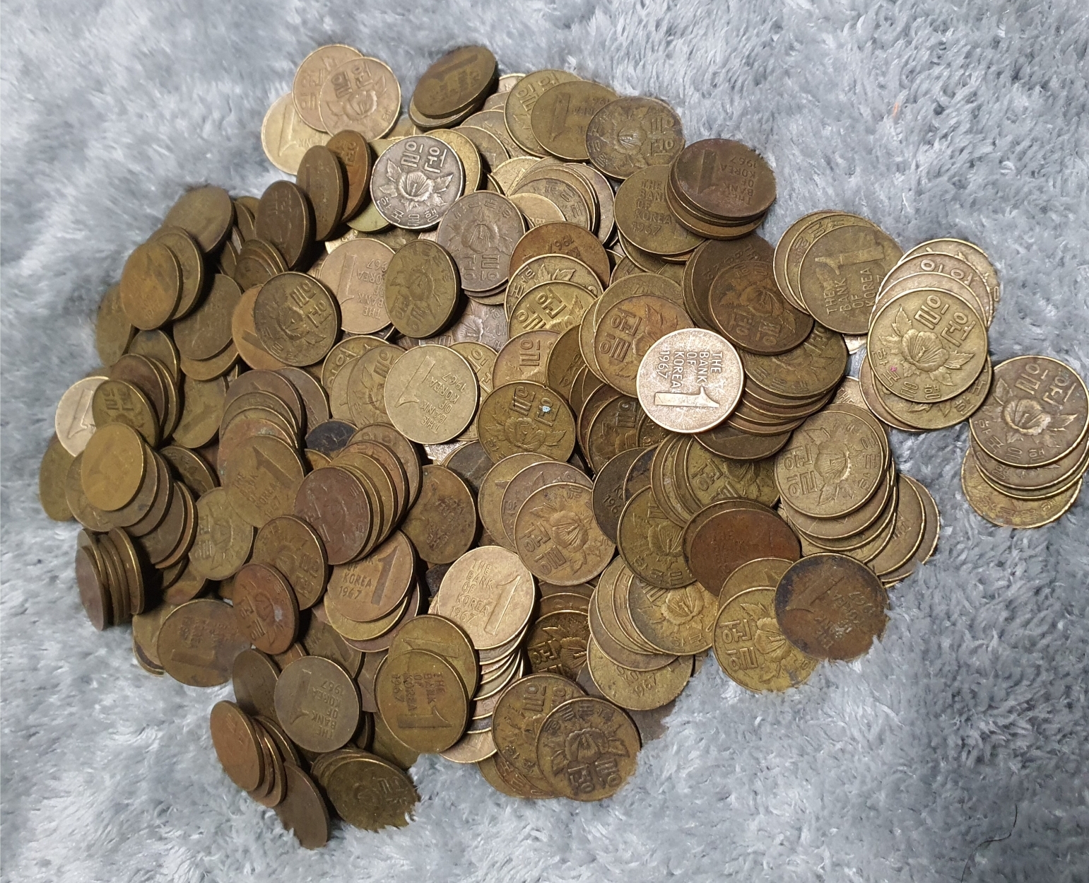 1967년1원화 황동