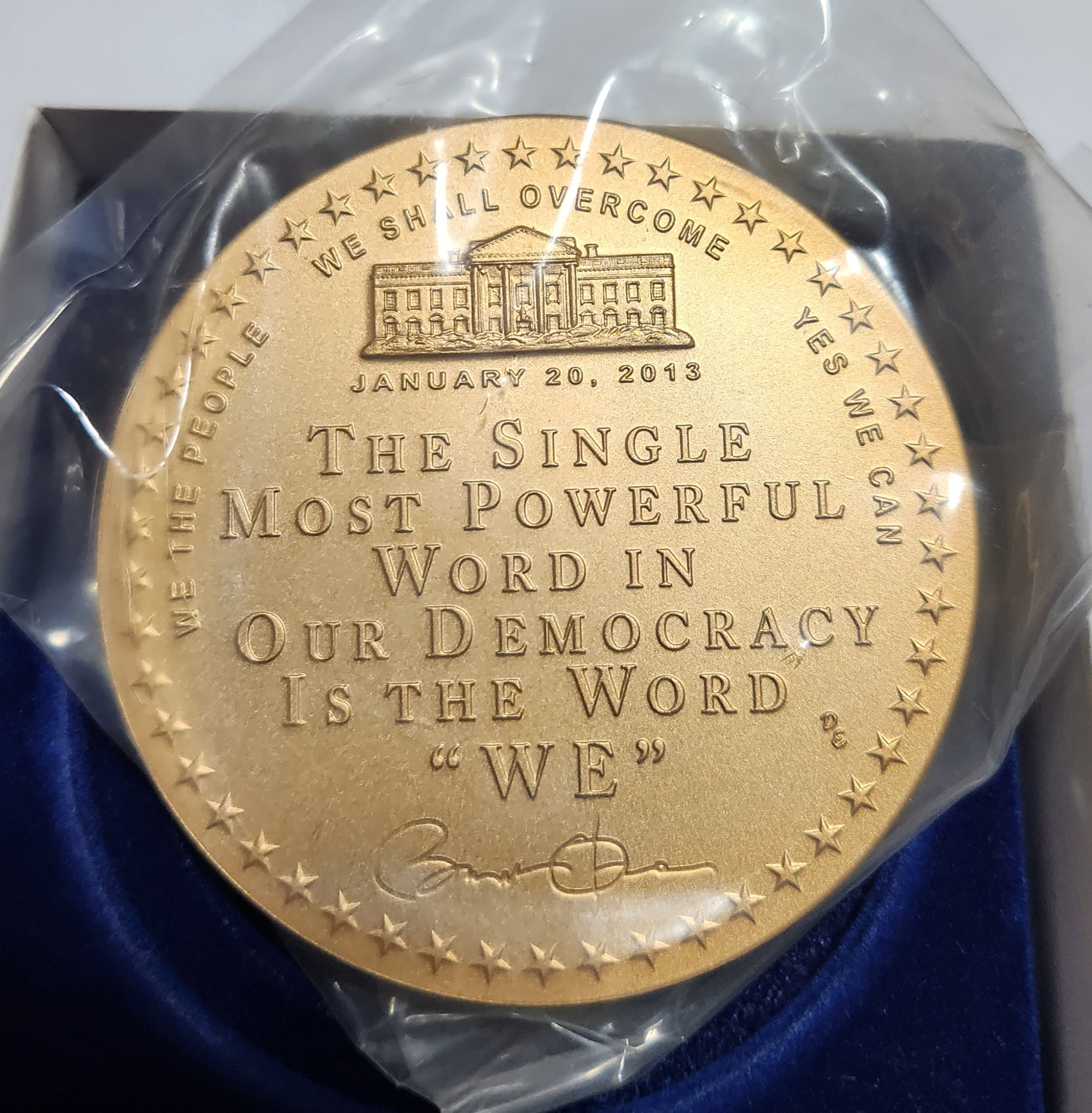 버락오바마 대통령2기 기념동메달