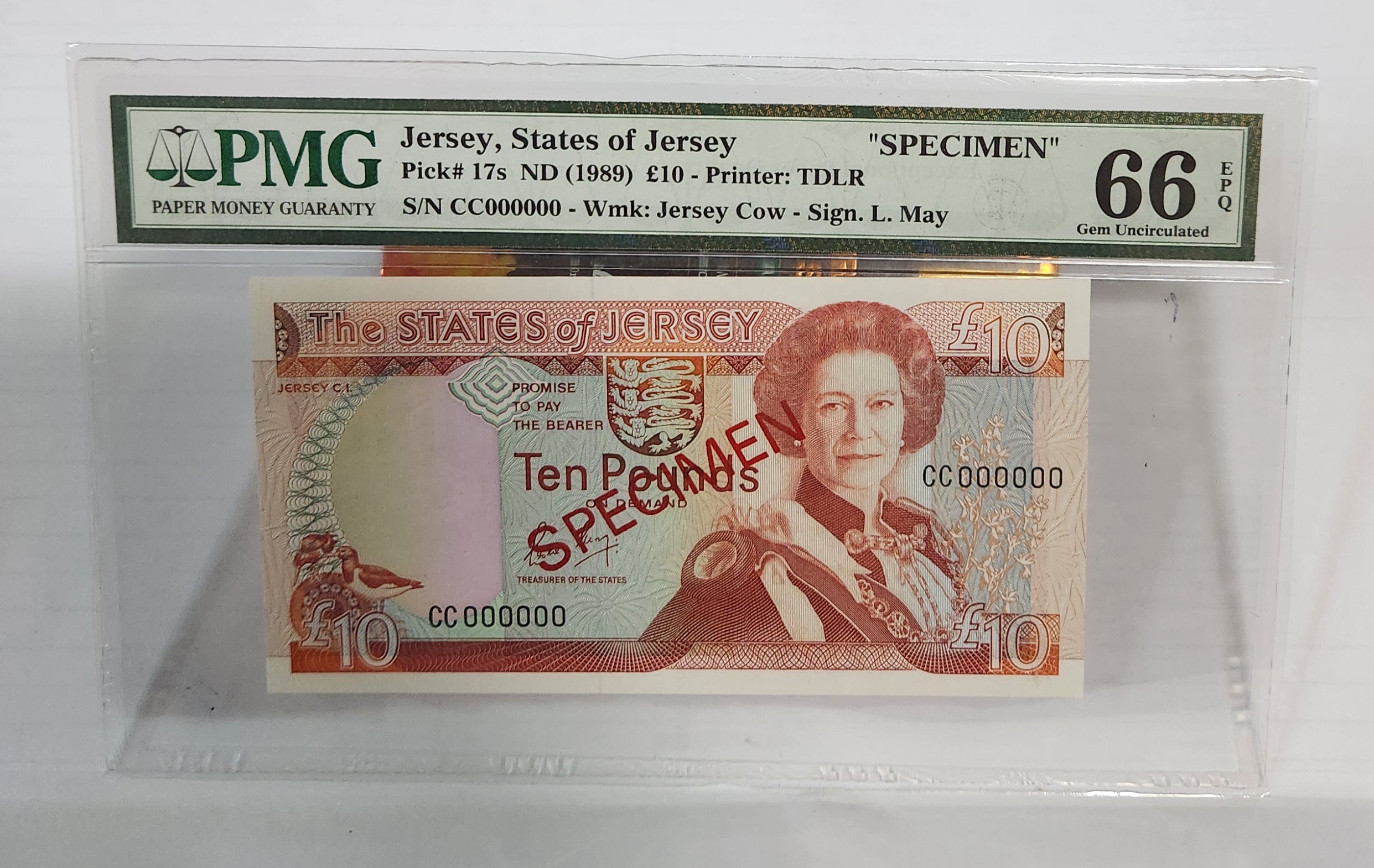 영국령 States of Jersey/10파운드66등급