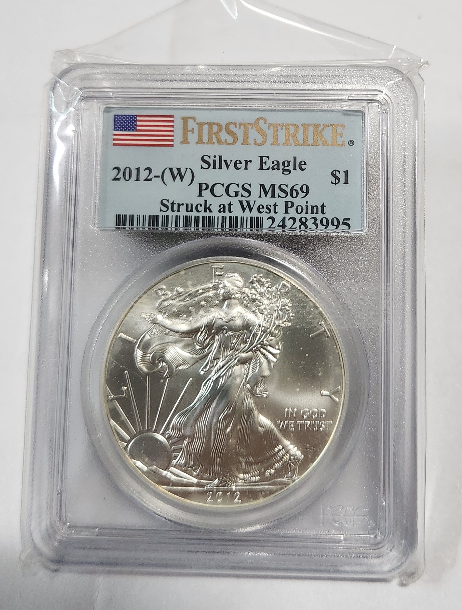 2012년 실버이글1달러/MS69