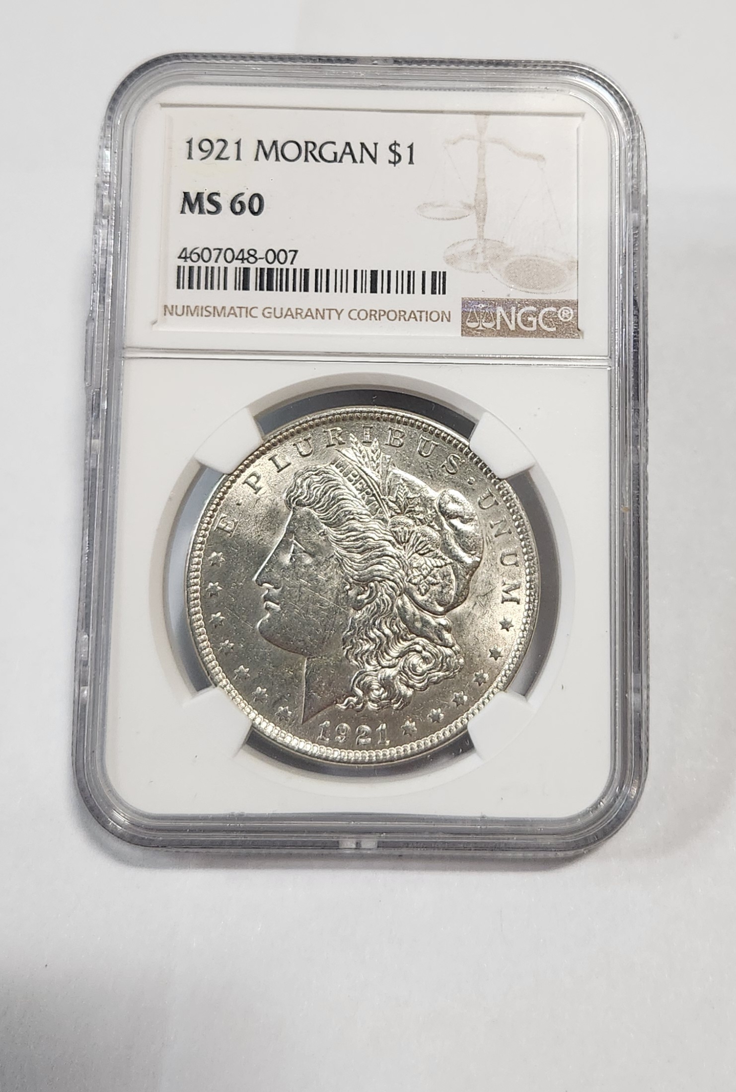1921년 모건달러/MS60
