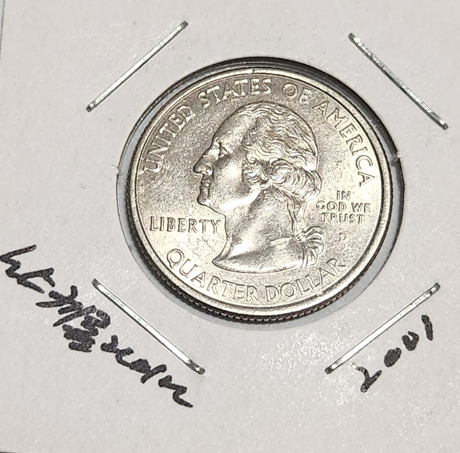 2001년 조지워싱턴 쿼터달러1점/미사용제