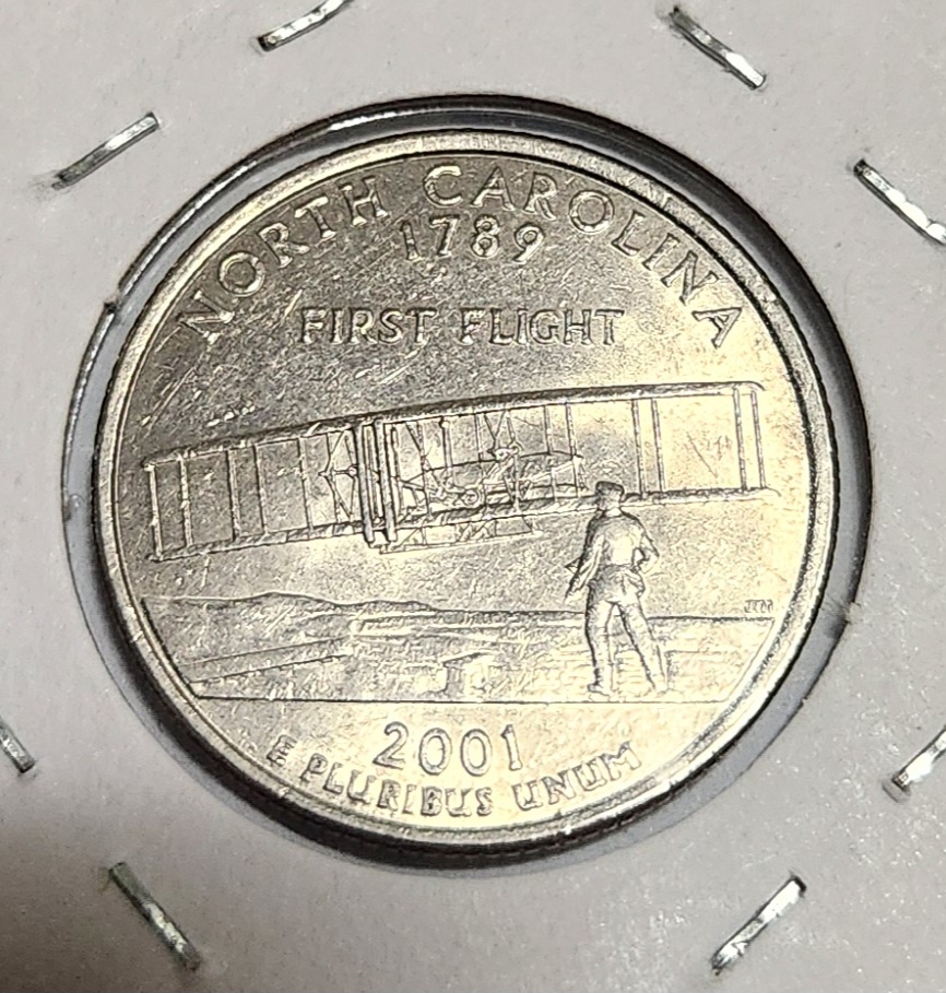 2001년 조지워싱턴 쿼터달러1점/미사용제