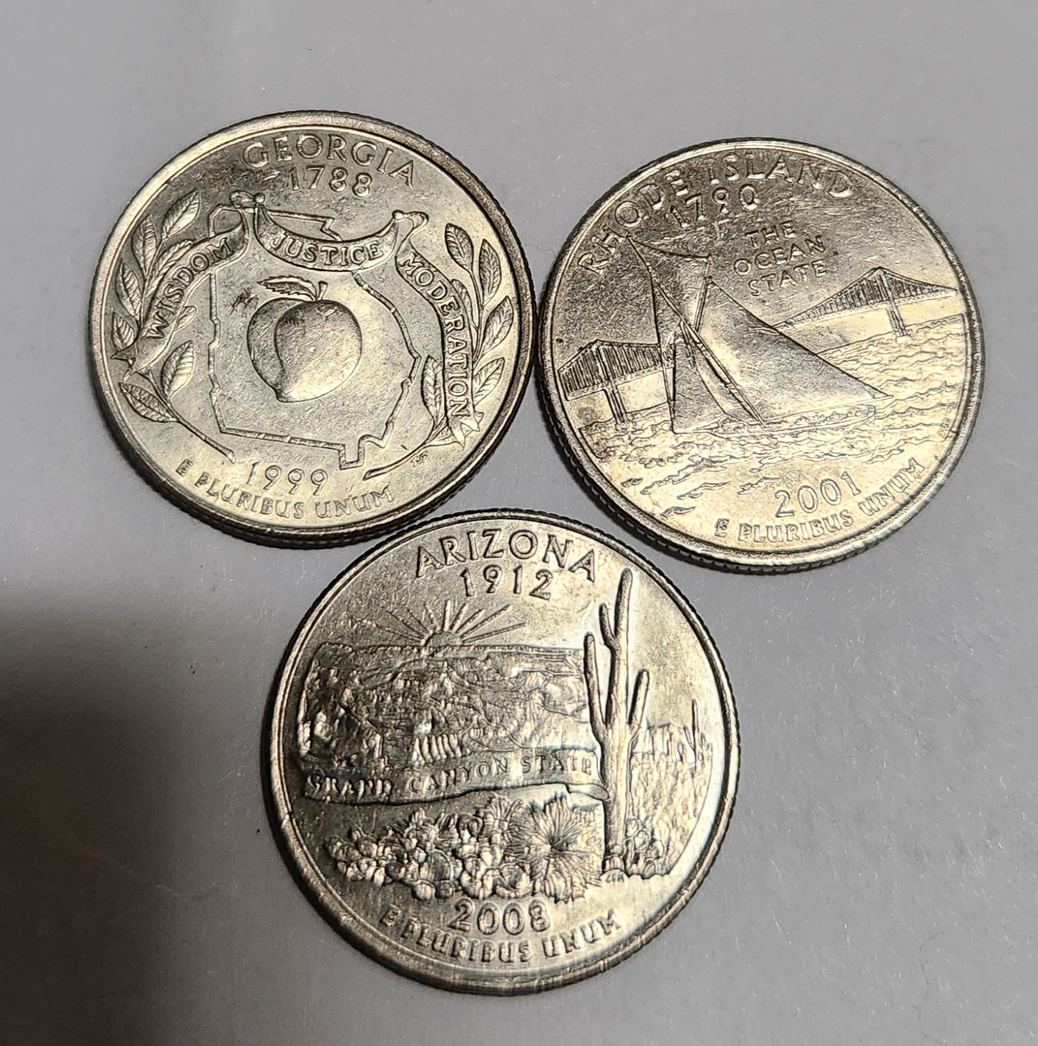 조지워싱턴 쿼터달라3점1세트