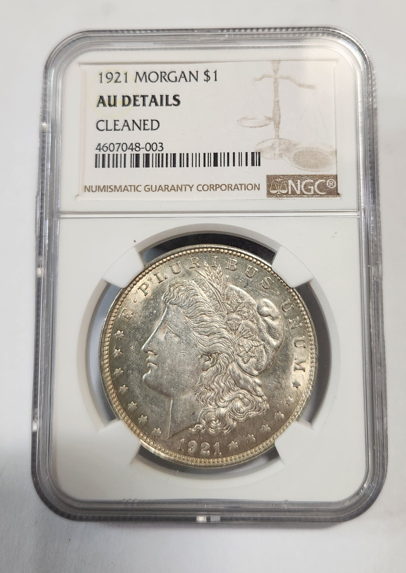 1921년 모건달러/AU Details