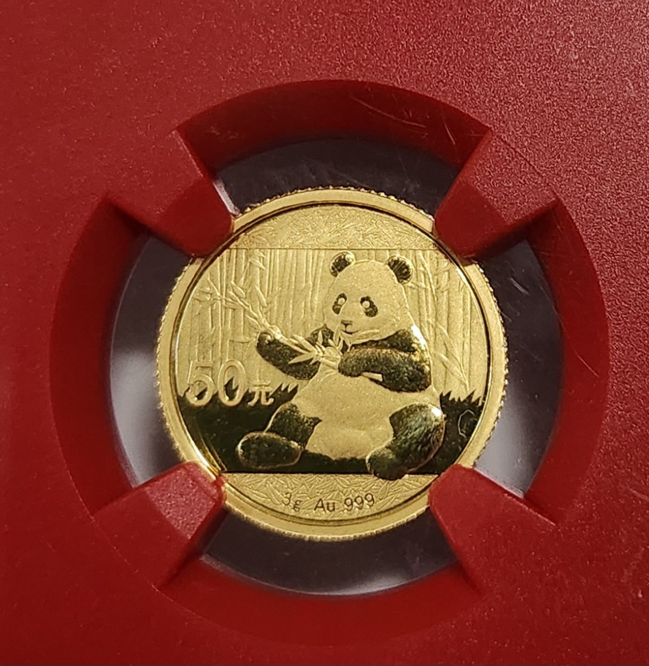 2017년 판다50위안금화3.0g/MS70