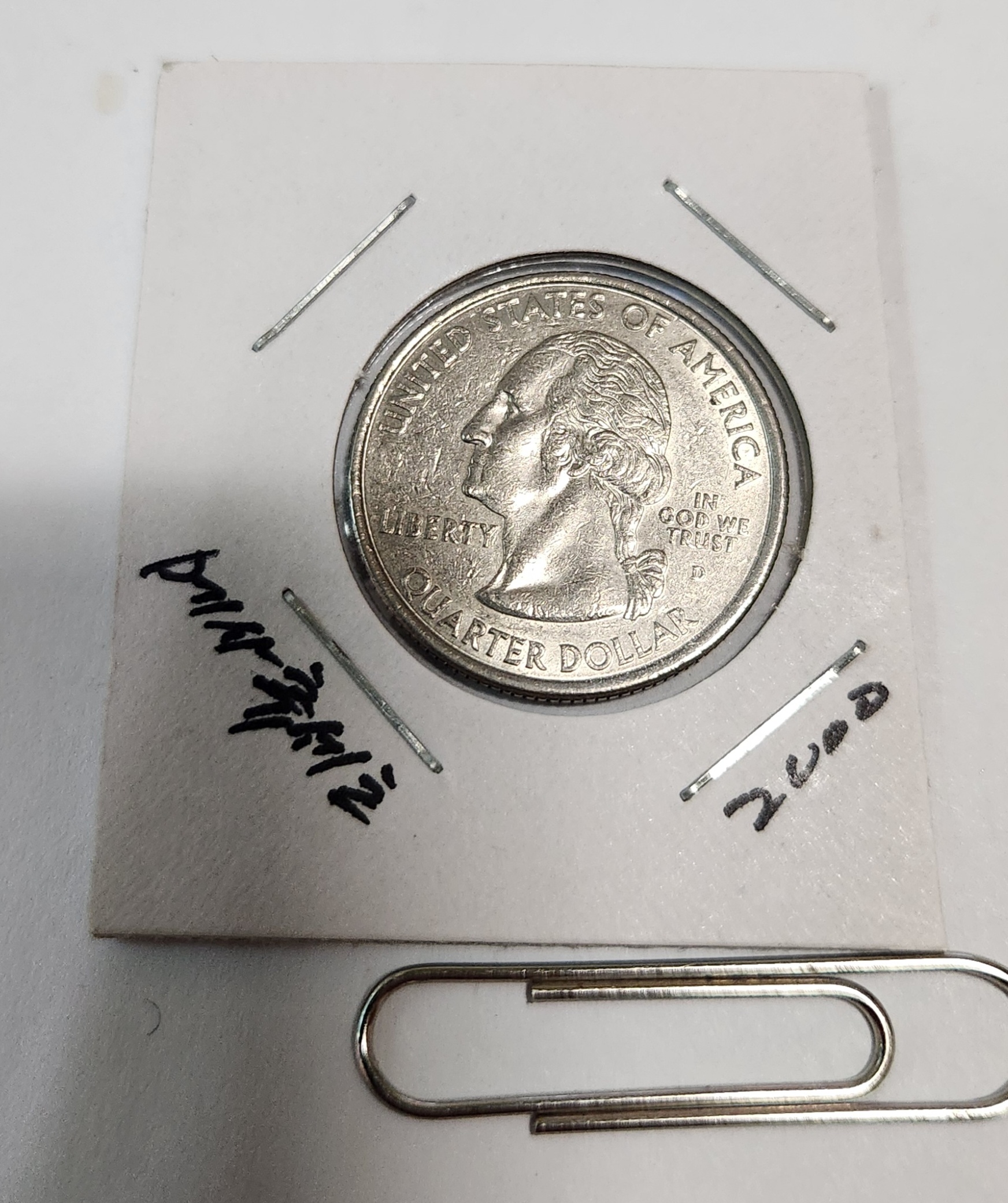 2000년 조지워싱턴 쿼터달라1점