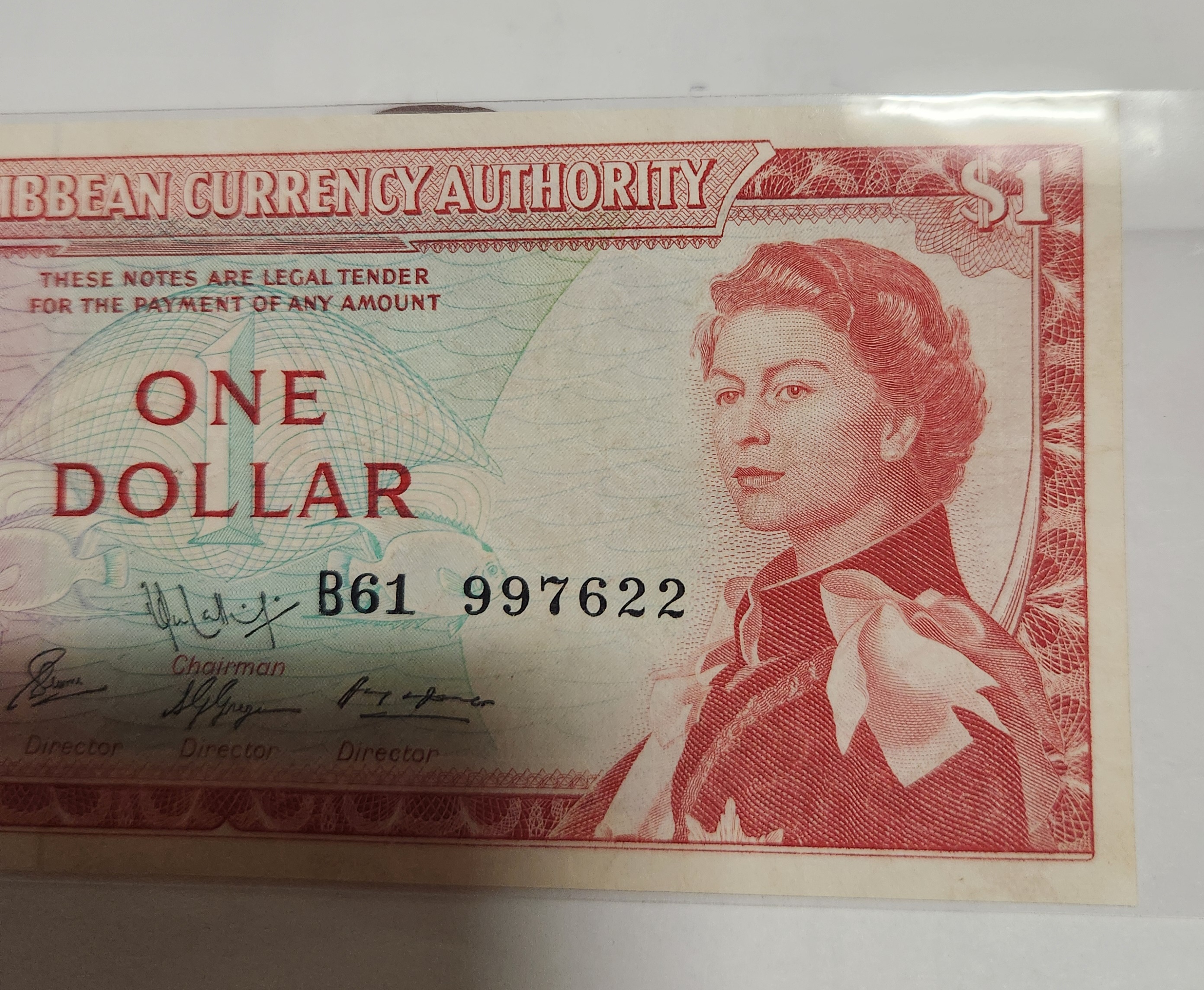 동 캐러비안 1달러/준미급/1965년