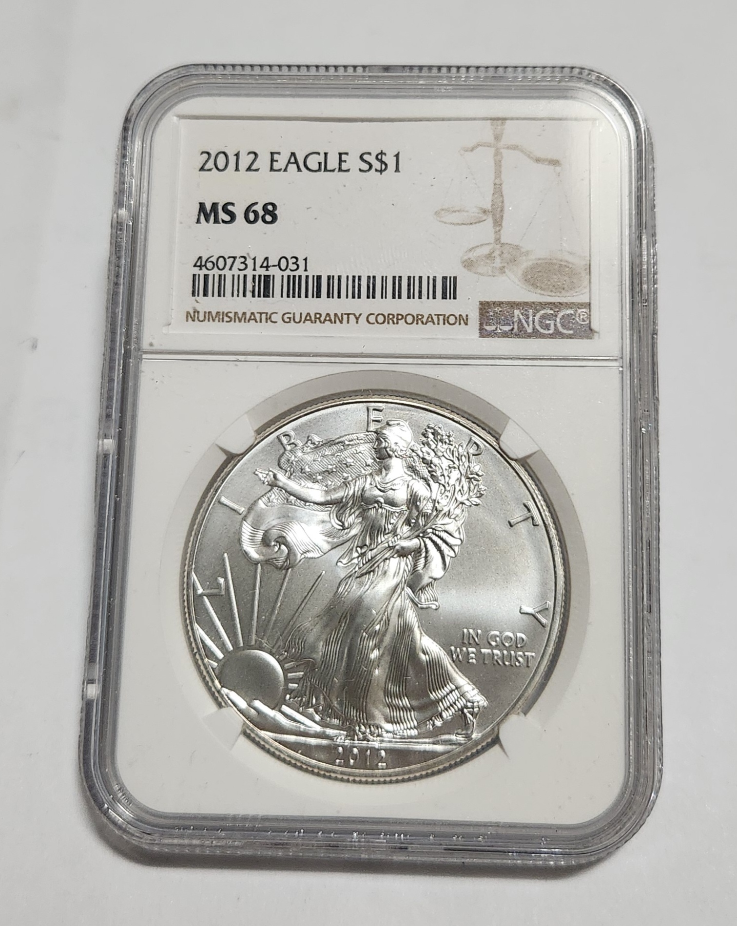 2012년 이글달러/MS68