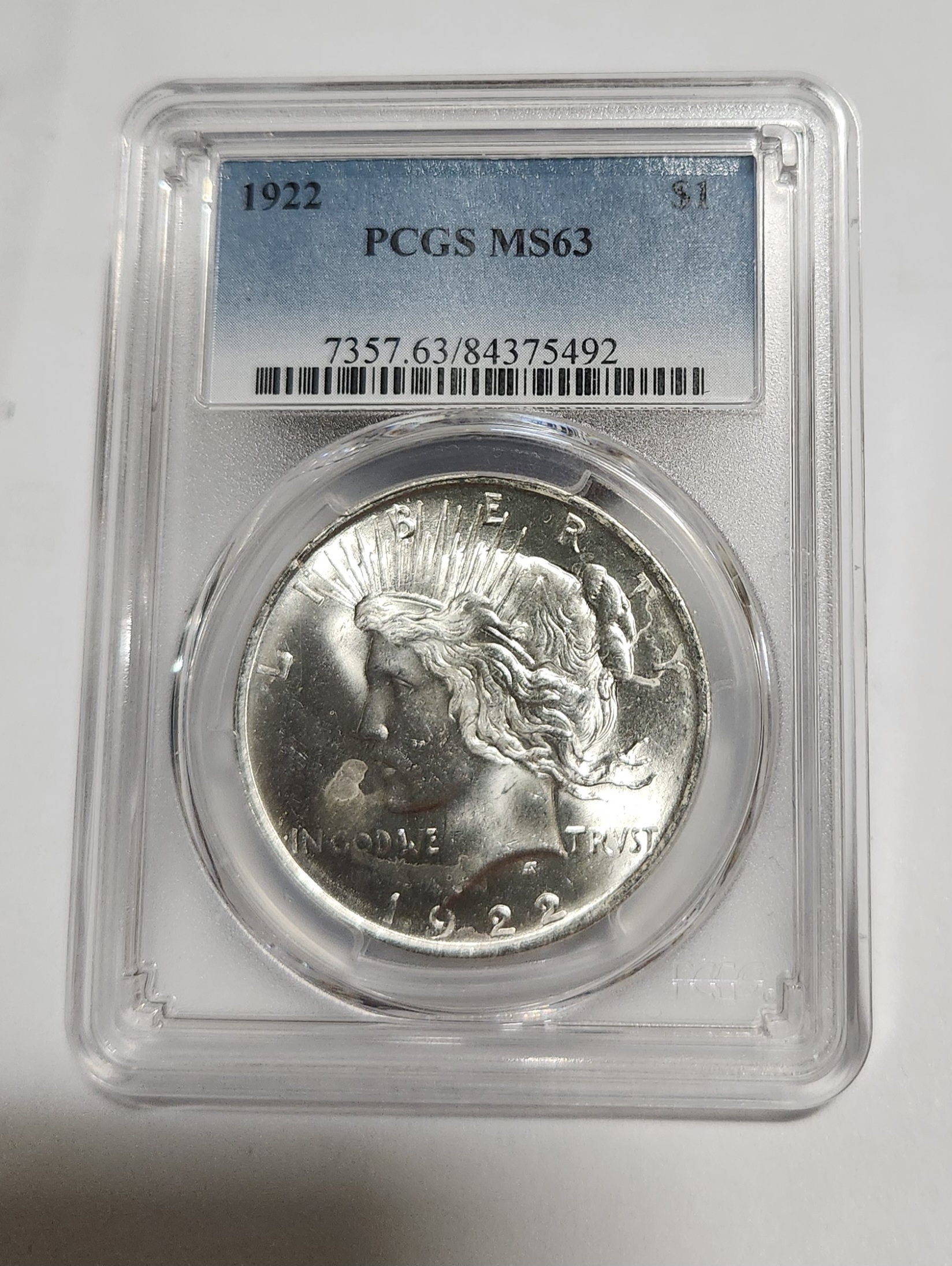 1922년 피스달러/MS63