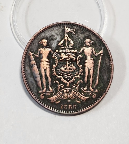 1886년/영국령 북보르네오1푼 1센트1점