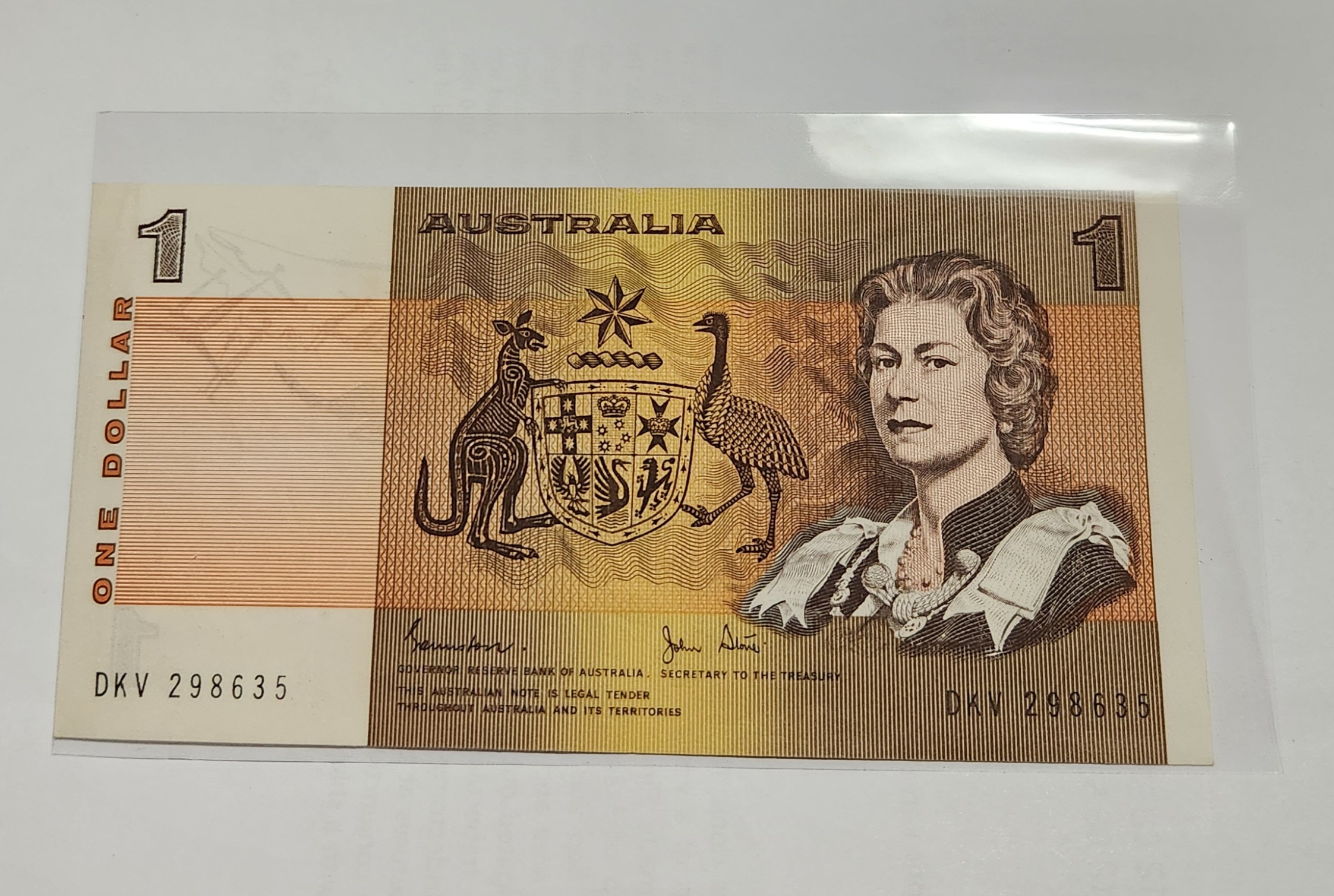 호주 중앙은행1달러/미사용