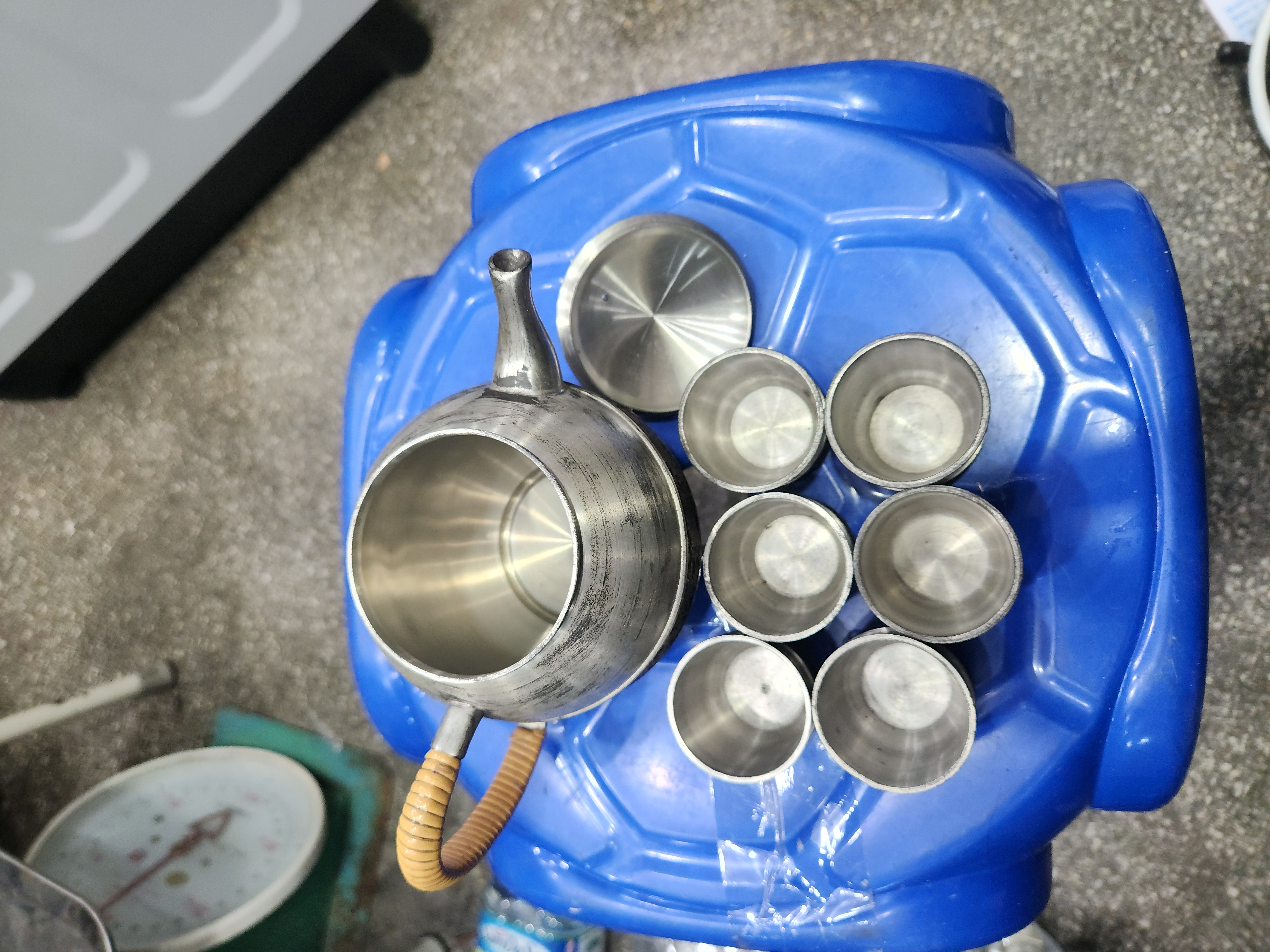 주석 주전자 세트